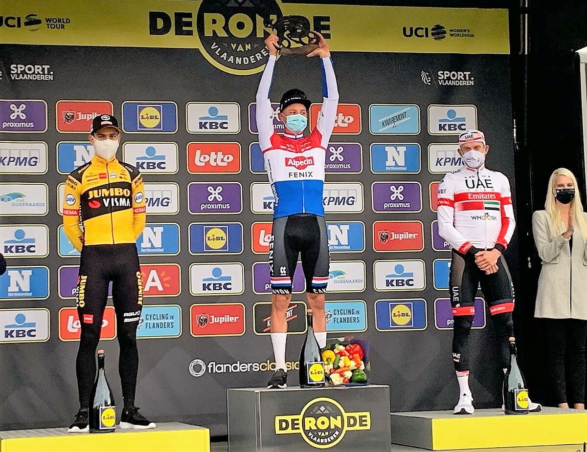 Veldritkrant.be Nieuws Mathieu van der Poel wint de Ronde van Vlaanderen 2020